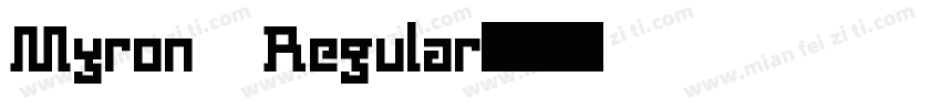 Myron Regular字体转换